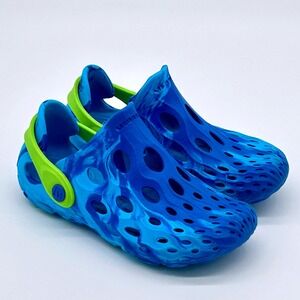 Merrell Kids Hydro Moc‎ Water Clogs Shoes Blue Green Comfortable Size 13 Sandals